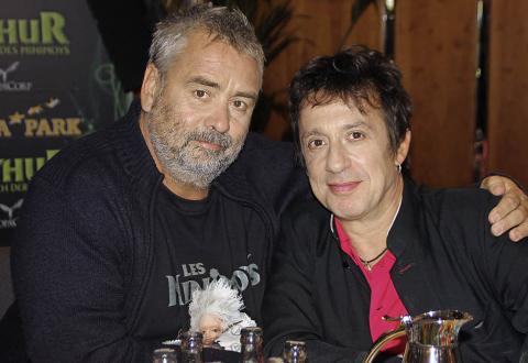 Luc Besson com o compositor Eric Serra, eles estão completando 36 anos de uma relação profissional que é baseada em dois preceitos importantes: admiração e respeito. 