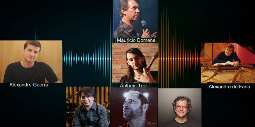  Neste primeiro programa, o compositor Maurício Domene apresenta outros nomes de destaque como;  Alexandre Guerra, Alexandre de Faria, Antonio Teoli, Daniel Figueiredo, Gabriel Dib e Luiz Macedo.